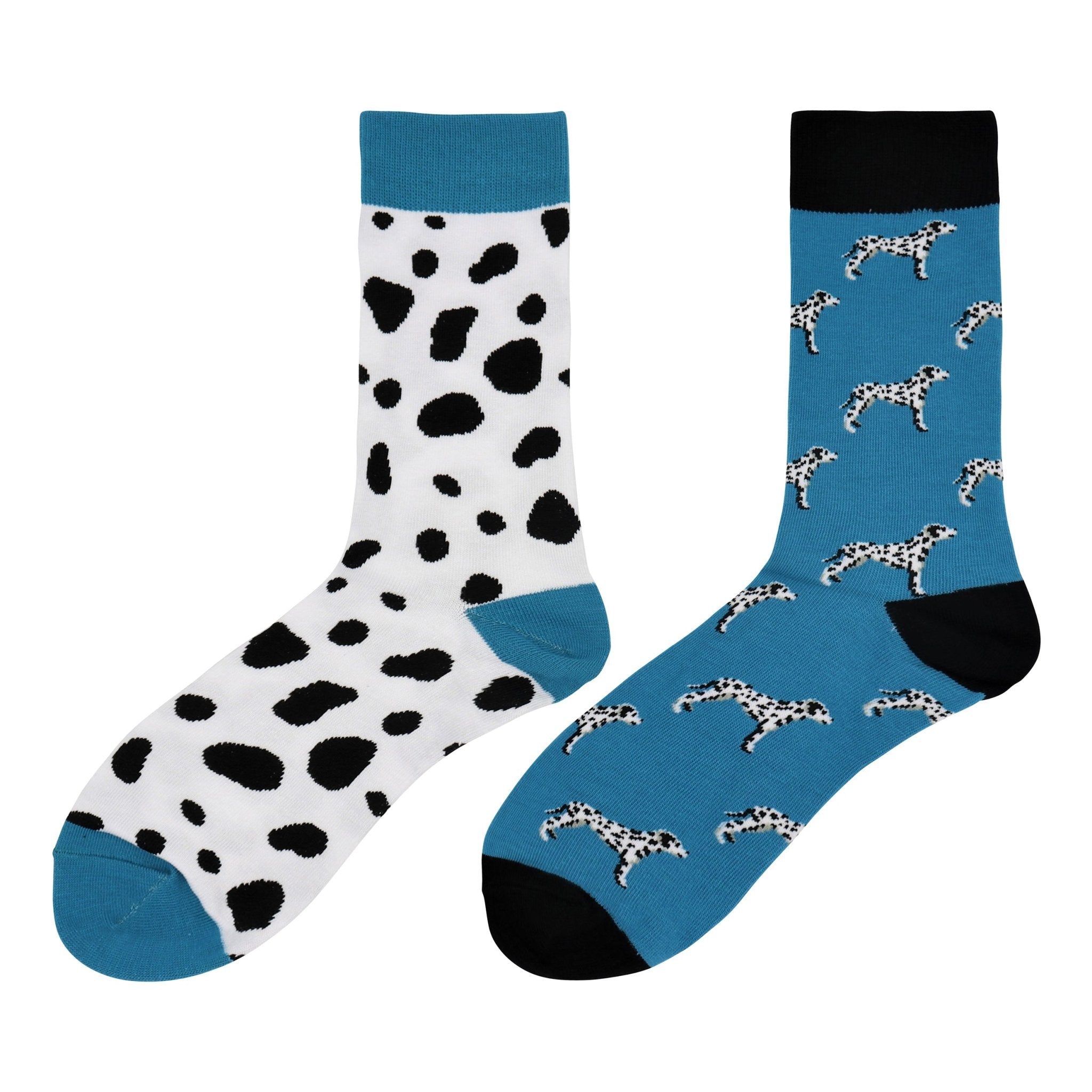 Dalmatian Dog Mismatch Socks - Comfy Cotton for Men & Women - Che Cose Belle