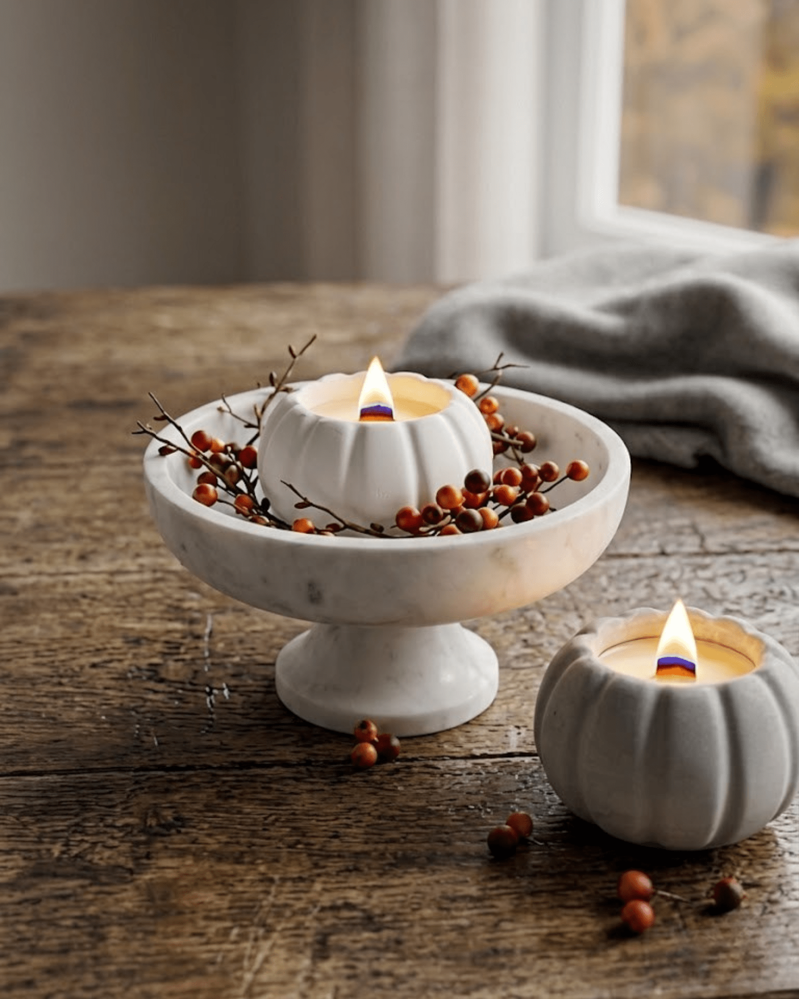 Hygge Pumpkin Candle Jars - Che Cose Belle