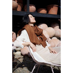 Coco Brown Hand Woven Linen Silk Blend Scarf