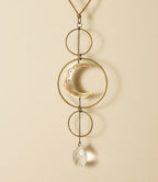Surya Crescent Moon Brass Suncatcher