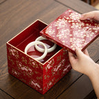 Japanese-Style Resin Multi-Layer Jewelry Box, Wedding Gift