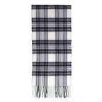 Merino Lambswool Tartan Scarf - Dress Grey Stewart