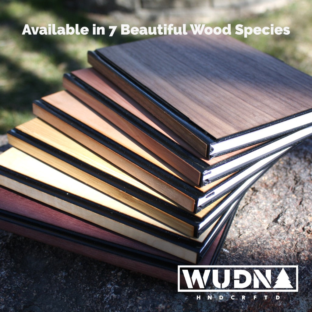 Handcrafted Wooden Journal / Planner (Laser-Engraved Simple Tree)