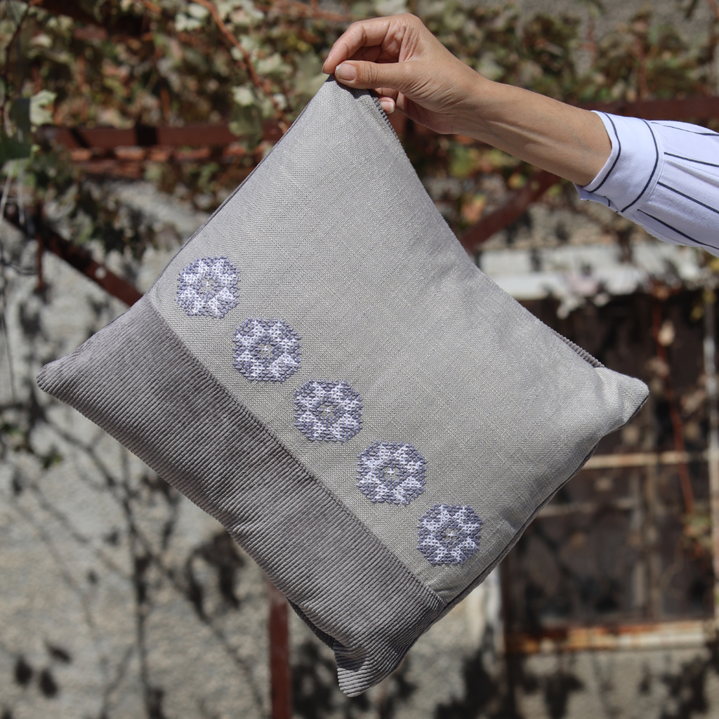 Maha Pillow Cover - Gray