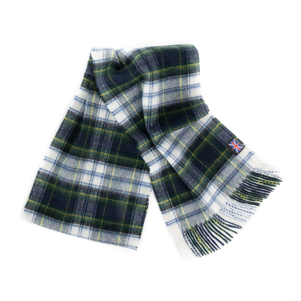 Prince of Scots Merino Lambswool Tartan Scarf (Dress Gordon)