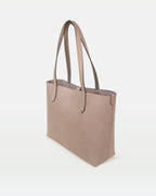 Elba medium size structured tote in vegetable-tanned leather