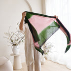 Iris Kiwi Cashmere Merino Handwoven Scarf