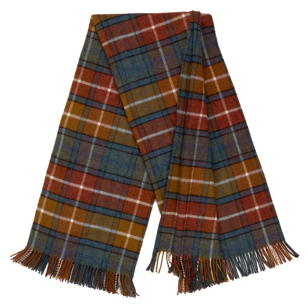 Highland Tweeds Shetland Lambswool Throw - Antique Buchanan