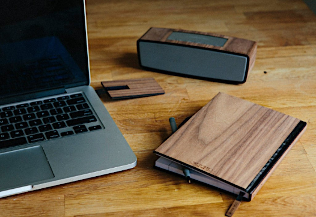 Handcrafted Wooden Journal / Planner (Laser-Engraved Simple Tree)