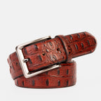 The Savamala Burgundy Leather Belt