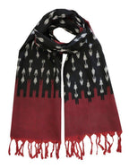 Apple & Black Ikat Scarf