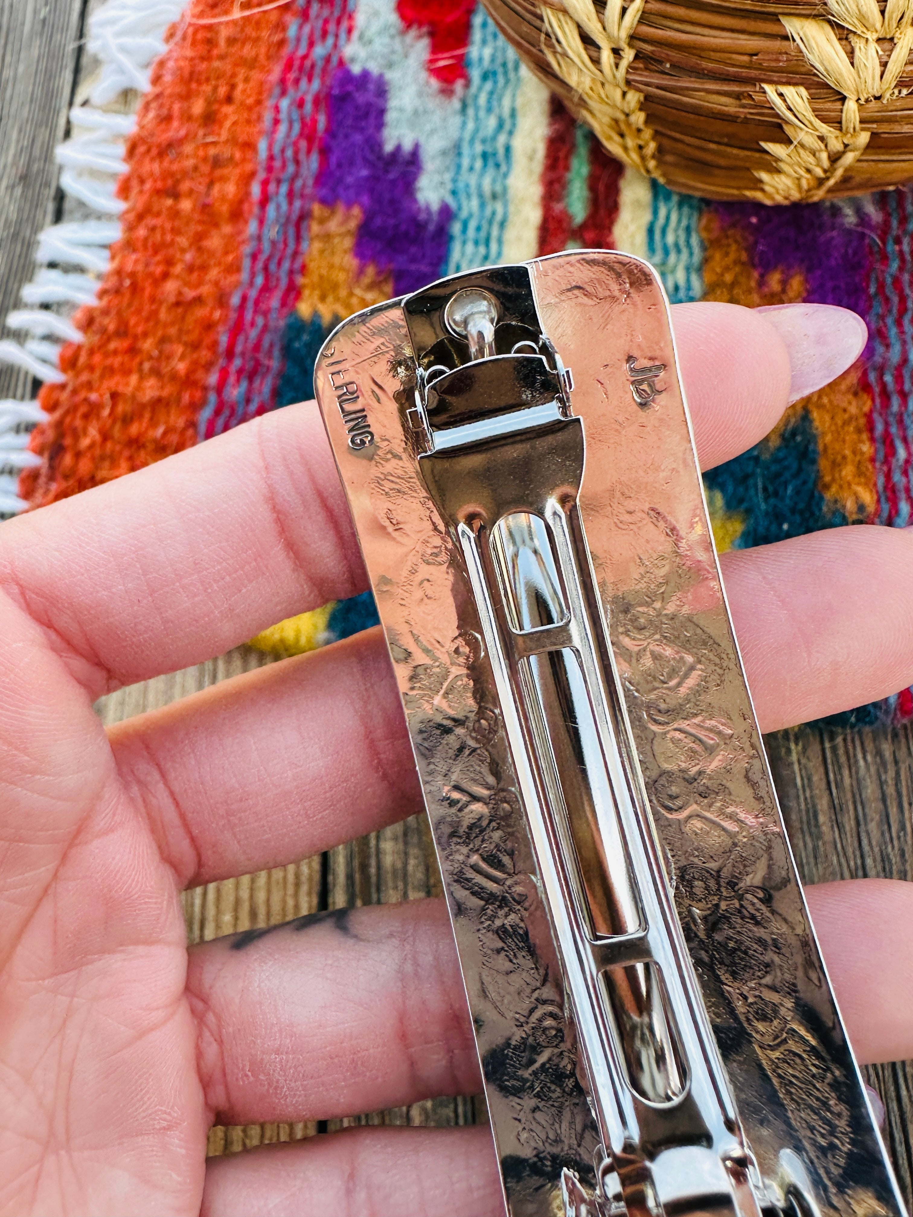 Handcrafted Sterling Silver Hair Barrette