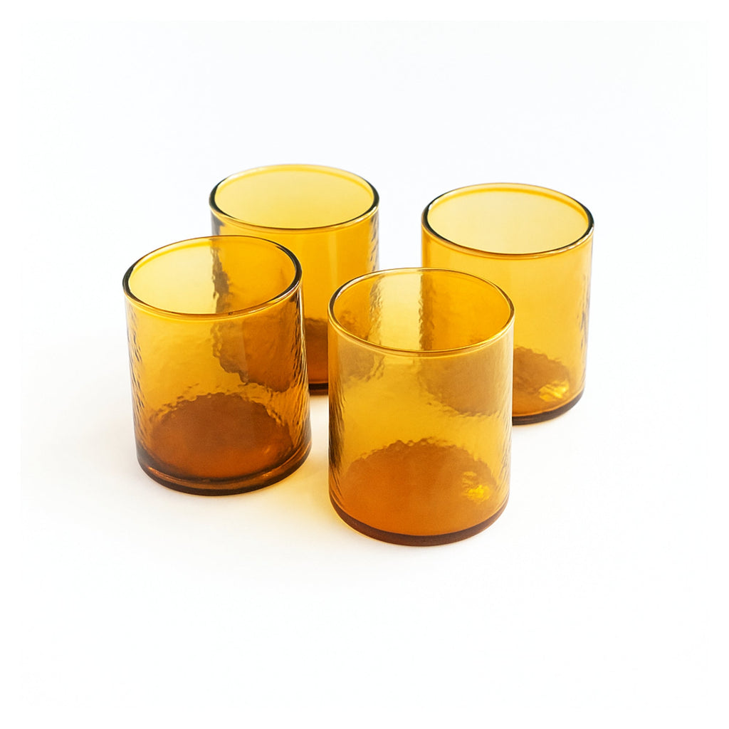 S/4 Recycled Hammered Glasses