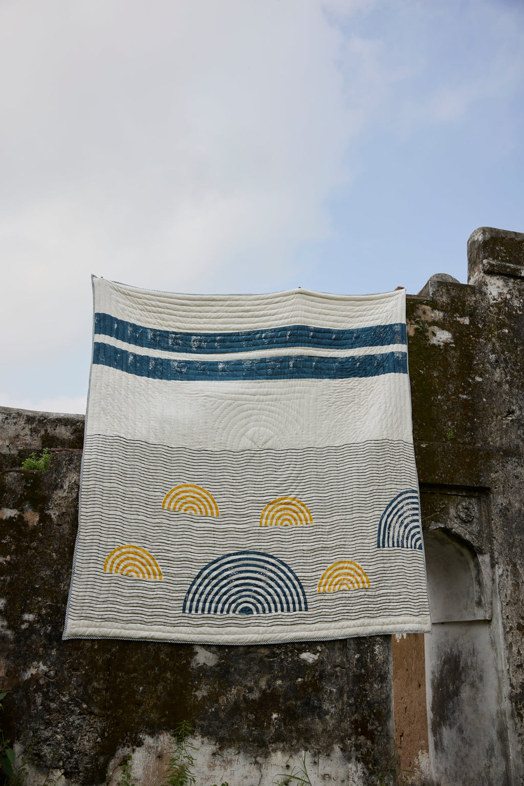 Spiral Sunset Quilt (Reverse)