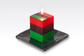 Kwanzaa Painted Candle Cube