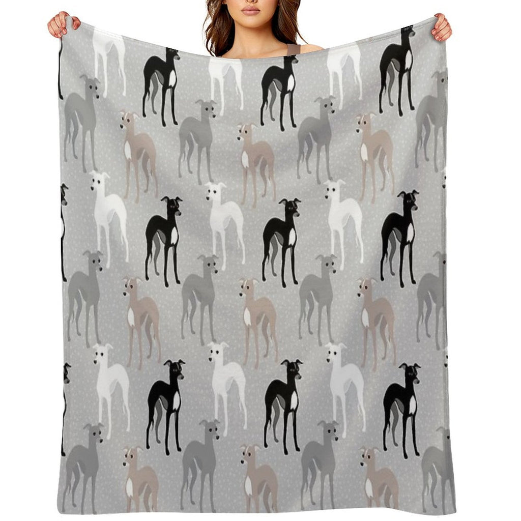 Italian Greyhounds Throw Blanket - Che Cose Belle