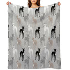 Italian Greyhounds Throw Blanket - Che Cose Belle
