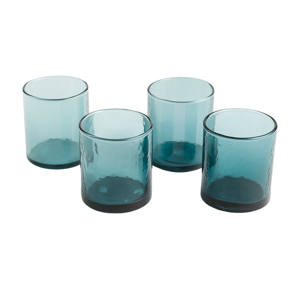 S/4 Recycled Hammered Glasses