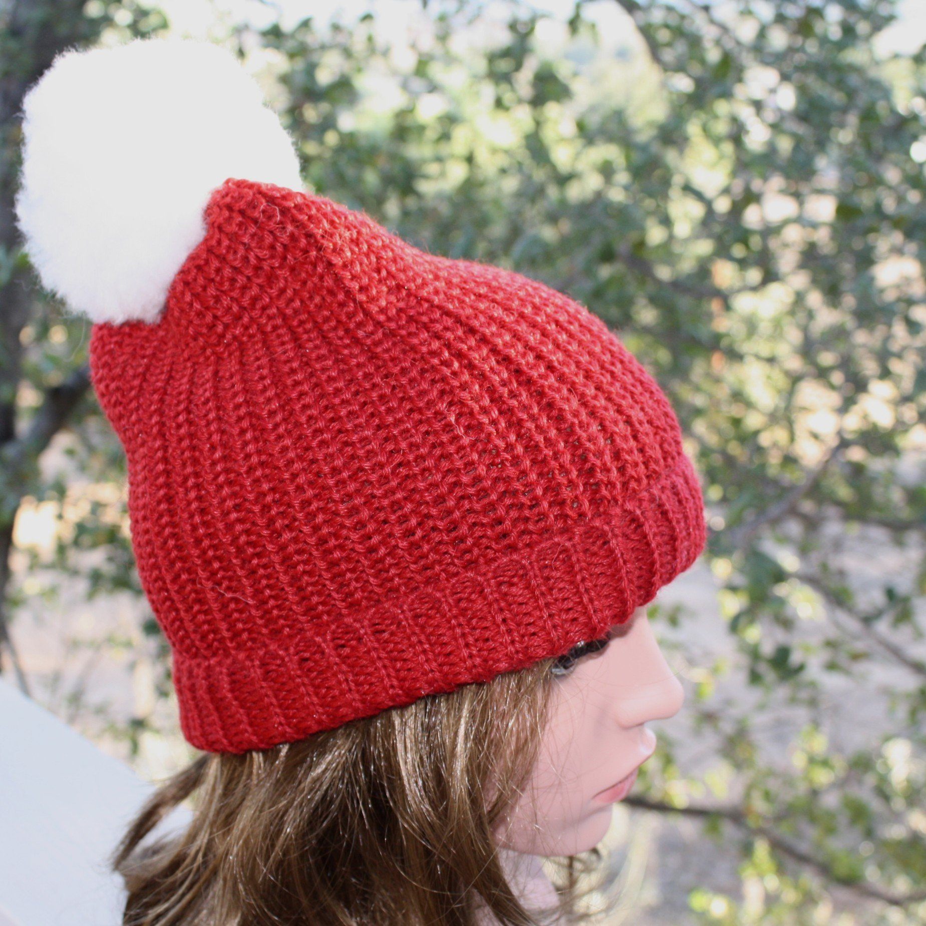 100% Alpaca Pom-Pom Channel Beanie Hat - Che Cose Belle