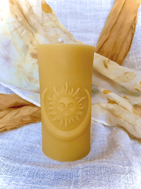 100% Beeswax Candle - Sun and Moon - Che Cose Belle