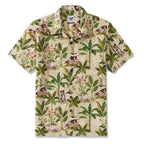 100% Cotton Hawaiian Shirt For Men International Dog Day Camp Collar Shirt - Che Cose Belle