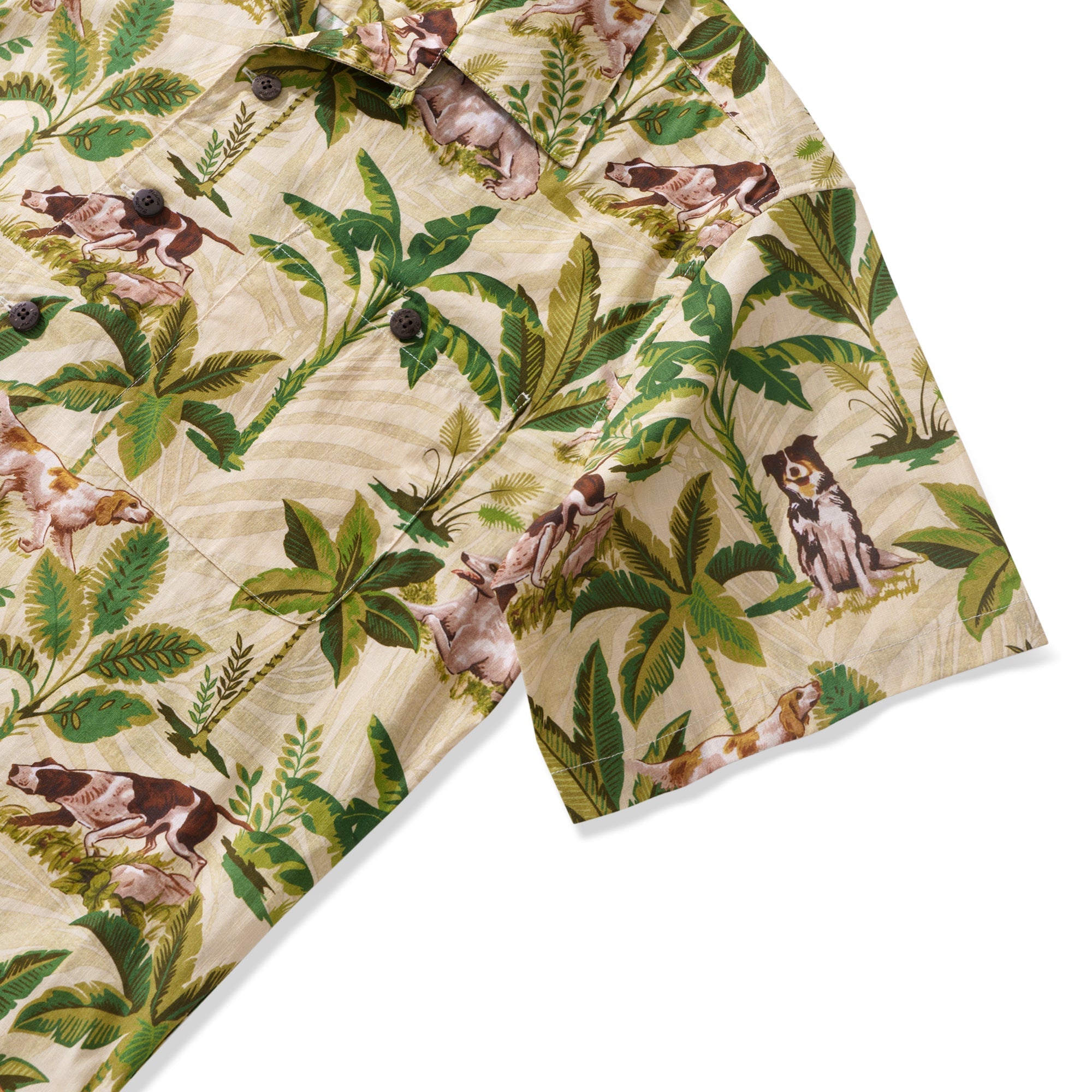 100% Cotton Hawaiian Shirt For Men International Dog Day Camp Collar Shirt - Che Cose Belle
