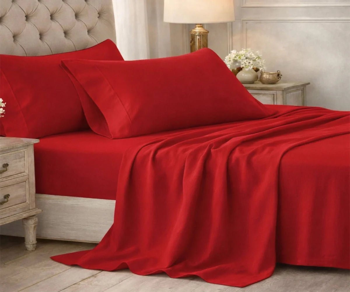 100% Cotton Sheet Set – Deep Pocket, Multiple Colors - Che Cose Belle