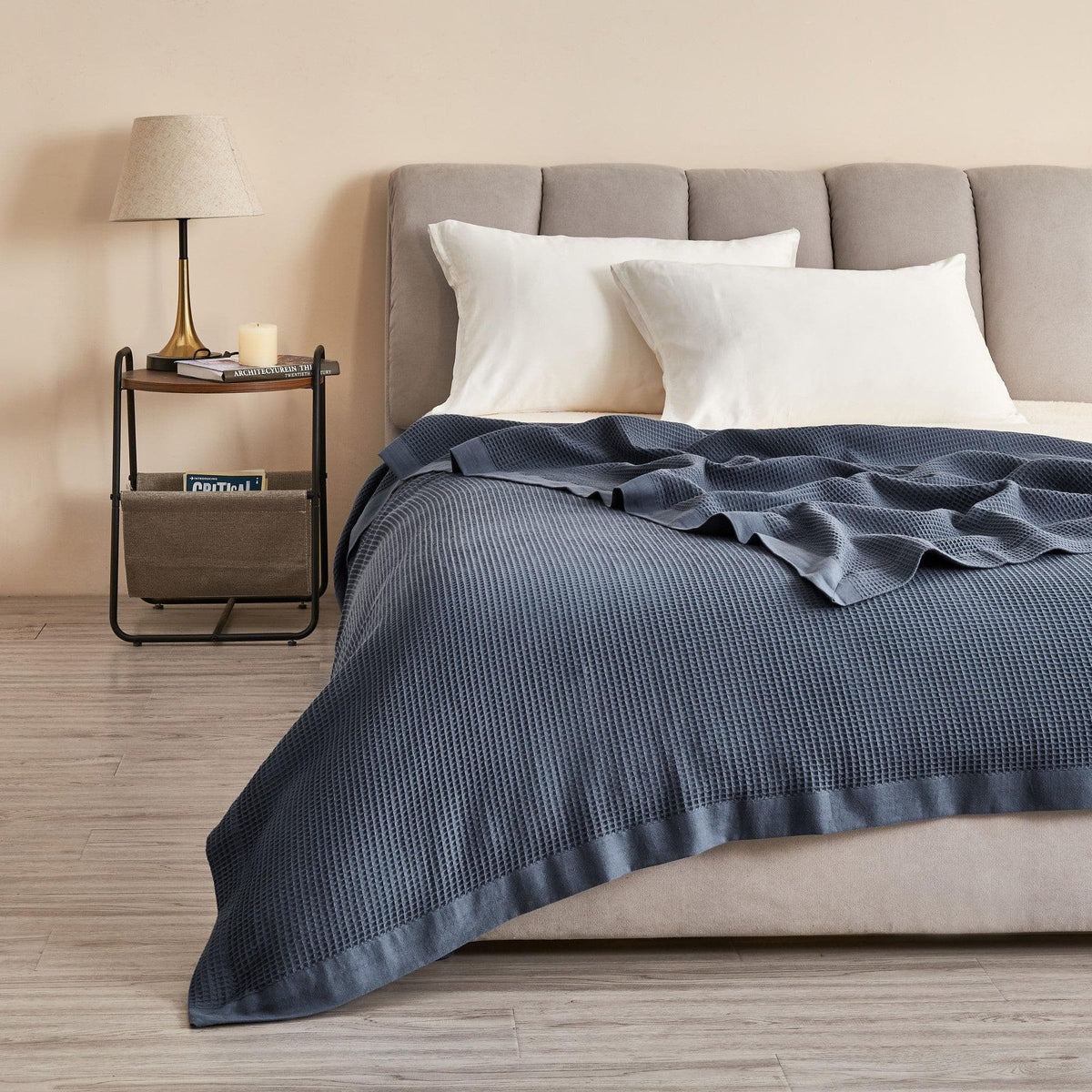 100% Cotton Small Waffle Weave Blanket - Hazel Collection - Che Cose Belle