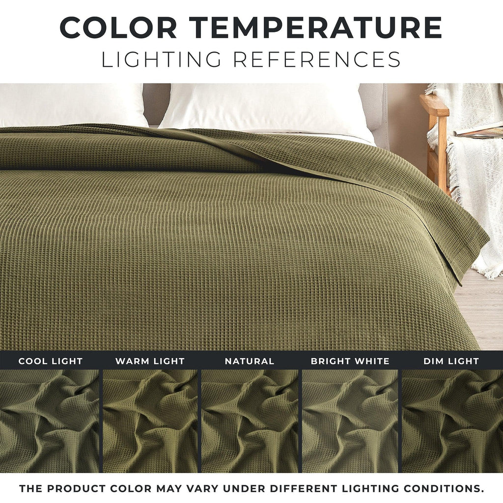 100% Cotton Small Waffle Weave Blanket - Hazel Collection - Che Cose Belle