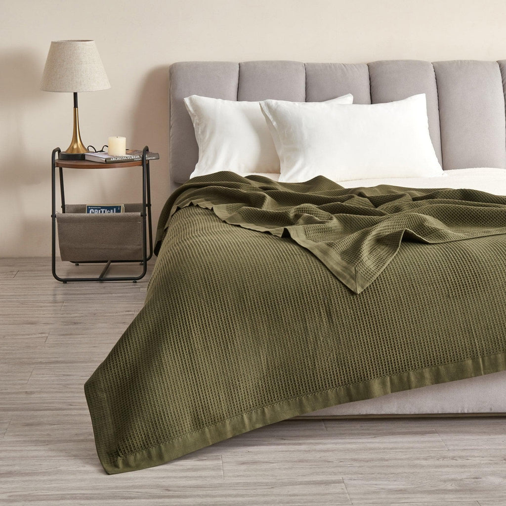 100% Cotton Small Waffle Weave Blanket - Hazel Collection - Che Cose Belle
