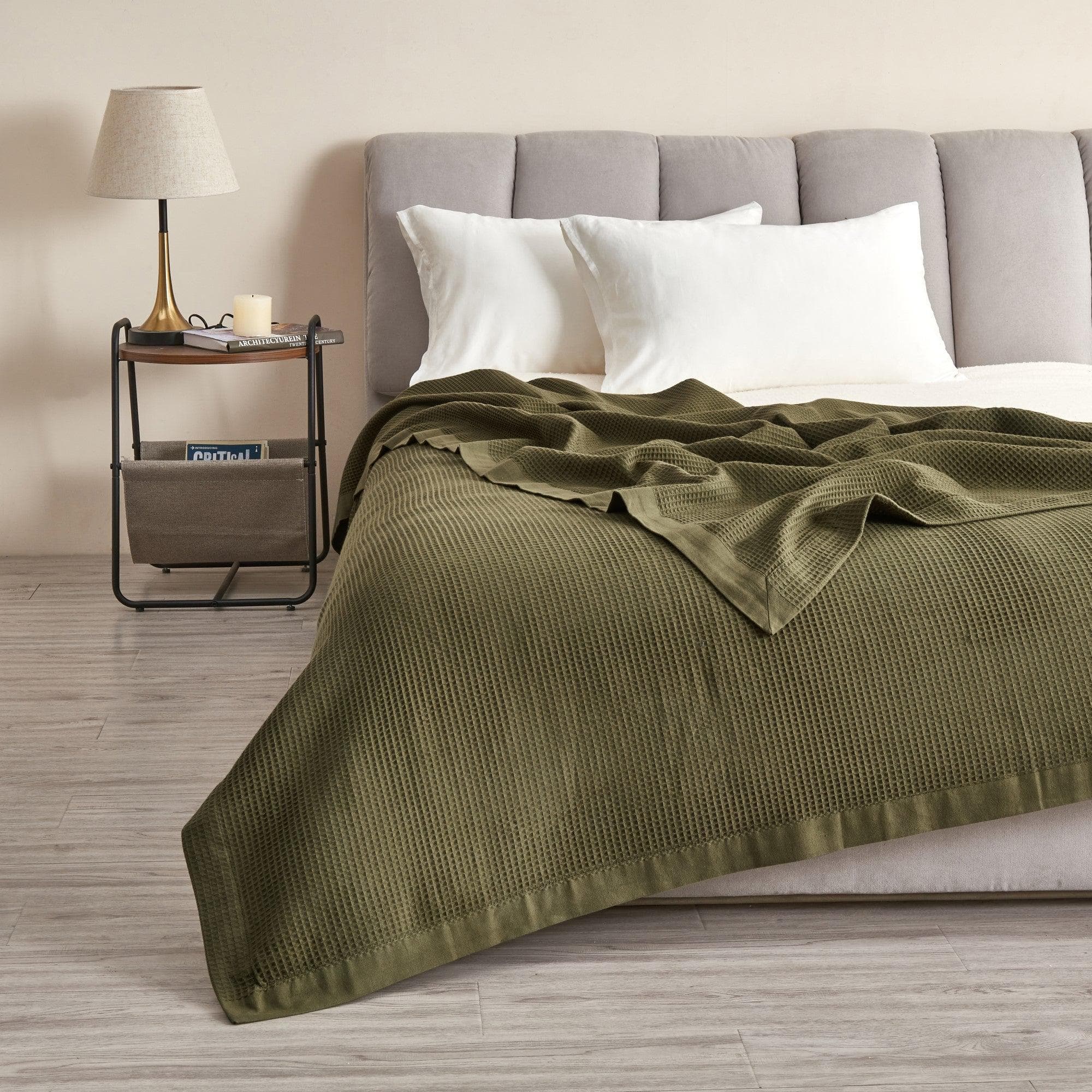 100% Cotton Small Waffle Weave Blanket - Hazel Collection - Che Cose Belle