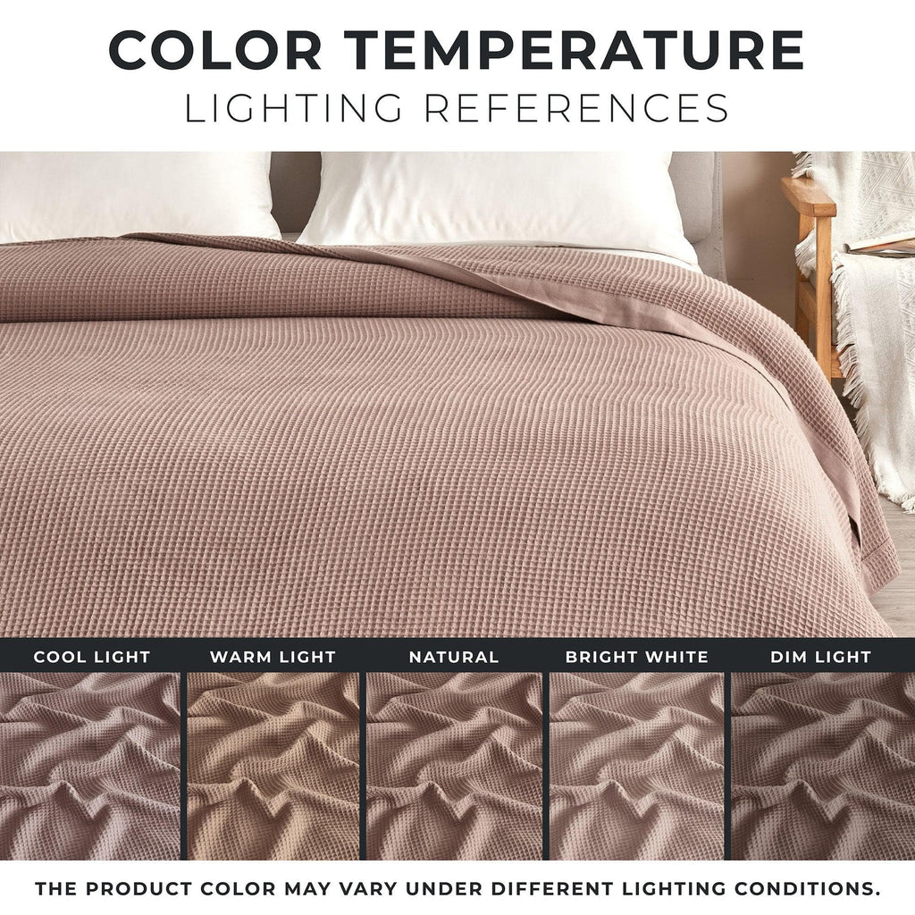 100% Cotton Small Waffle Weave Blanket - Hazel Collection - Che Cose Belle