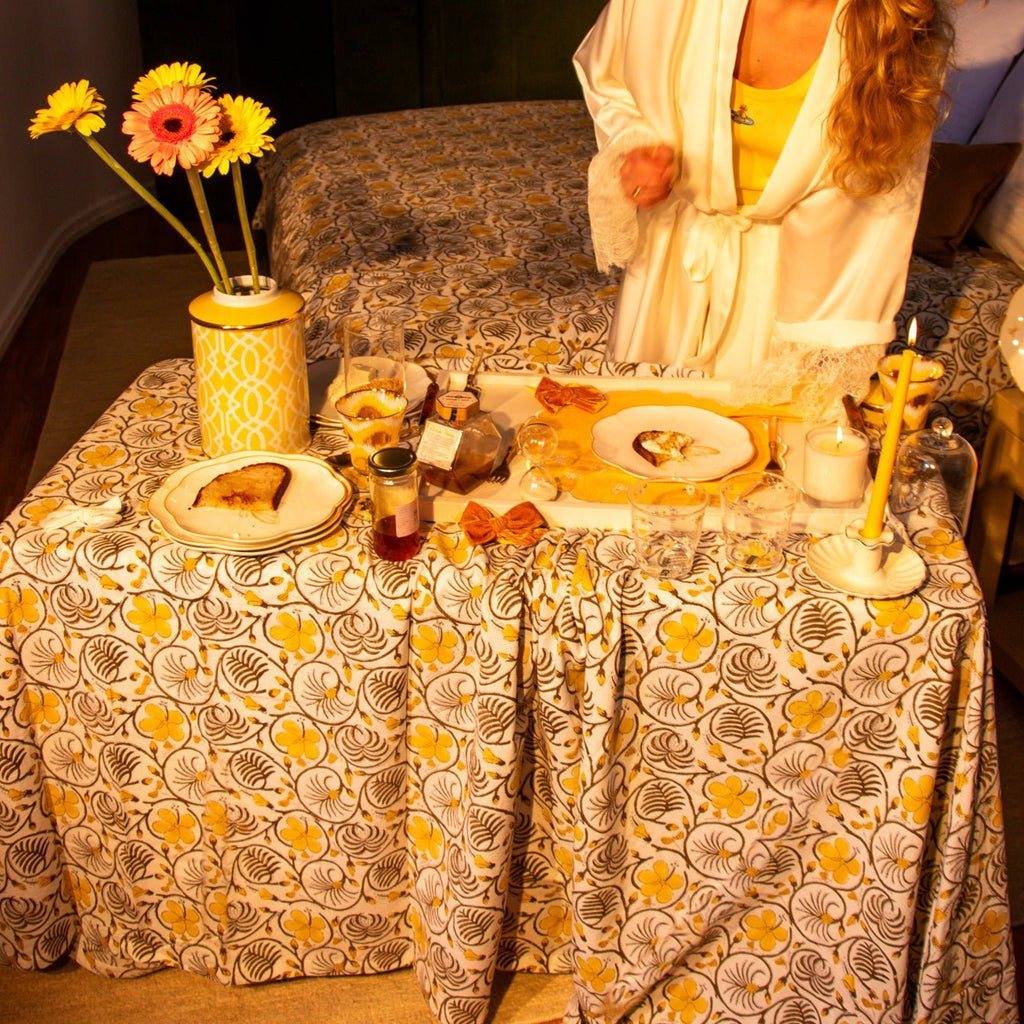 100% Organic Cotton - Summer of Love Tablecloth - Che Cose Belle