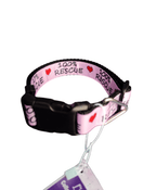 100% Rescue Black Nylon Dog Collar MD, LG, XL, Leash - Che Cose Belle