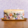 Statement Botanical Candle - Blushing Rosewood