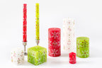 Whimsy Christmas Painted Candles