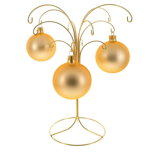 12 - Arm Spiral Fountain Brass Gold Metal Ornament Stand Display 11.5 Inches (Taiwan) - Che Cose Belle