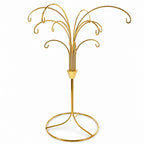 12-Arm Spiral Fountain Brass Gold Metal Ornament Stand Display 11.5 Inches (Taiwan) - Che Cose Belle