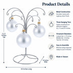 12-Arm Spiral Fountain Brass Silver Metal Ornament Stand Display 11.5 Inches (Taiwan) - Che Cose Belle