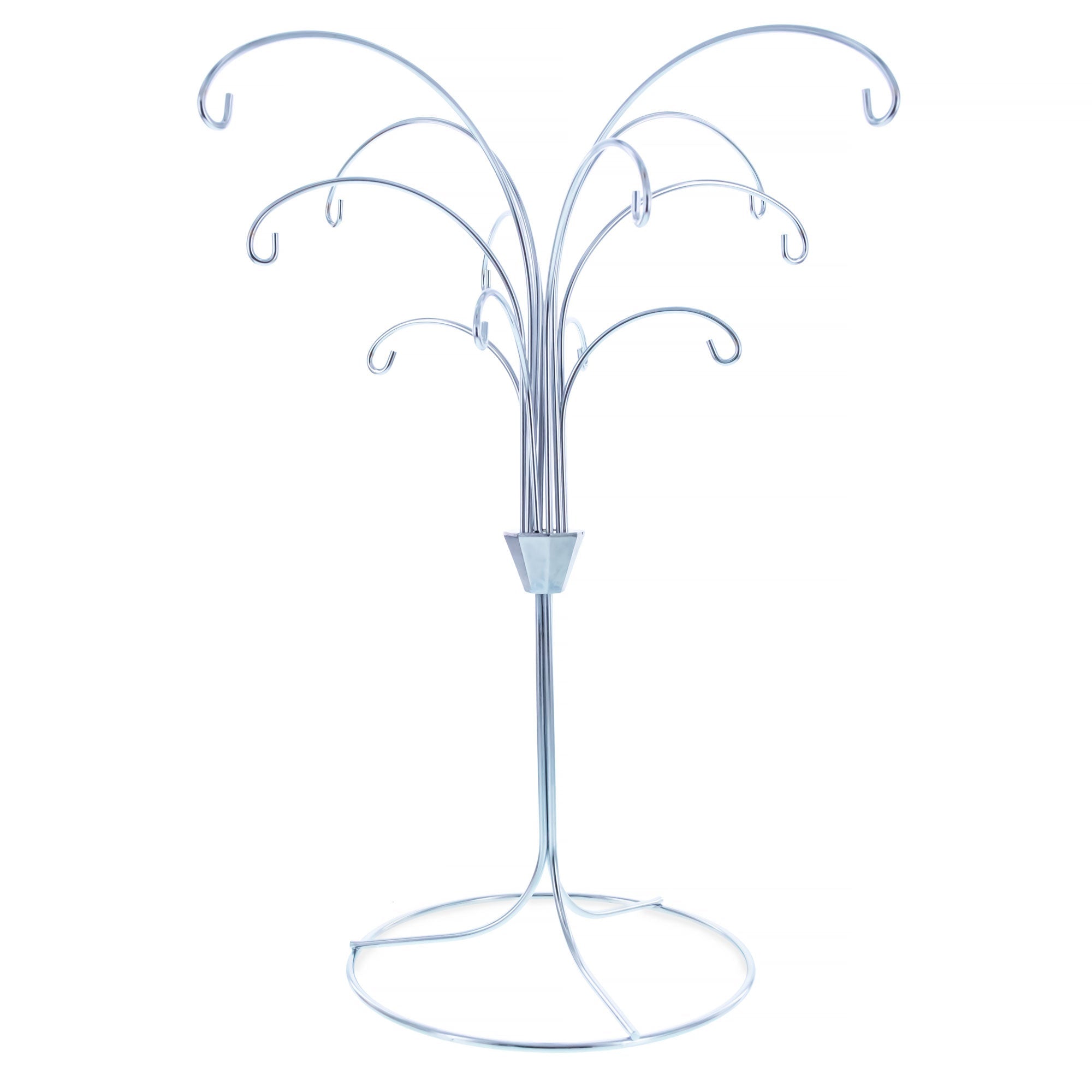 12 - Arm Spiral Fountain Brass Silver Metal Ornament Stand Display 11.5 Inches (Taiwan) - Che Cose Belle