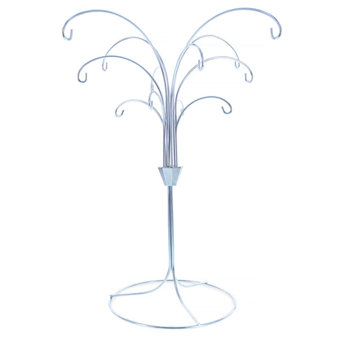 12 - Arm Spiral Fountain Brass Silver Metal Ornament Stand Display 11.5 Inches (Taiwan) - Che Cose Belle