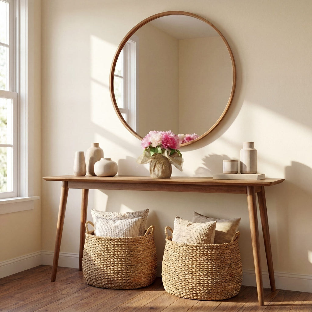 12” Artificial Peony Arrangement in Burlap Vase - Che Cose Belle