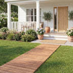 12 FT Wooden Garden Pathway 22 Inches Wide Outdoor Roll out Straight Walkway - Che Cose Belle