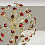12" Red Crystal Burst Tree Topper - Che Cose Belle