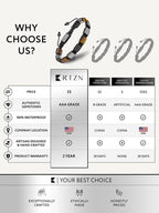 Triple Protection Beaded Bracelet - Havana