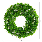 13” Jasmine Artificial Wreath - Che Cose Belle
