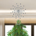 13" Silver Crystal Burst Tree Topper - Che Cose Belle