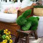 13" UV Resistant Artificial Grass Garden Plush Topiary Bunny Rabbit (Indoor/Outdoor) - Che Cose Belle