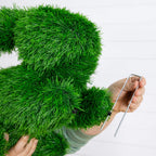 13" UV Resistant Artificial Grass Garden Plush Topiary Bunny Rabbit (Indoor/Outdoor) - Che Cose Belle