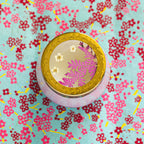 Petite Watercolor Pressed Floral Candle - Blackberry + Coconut